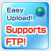 Quick and easy upload! Supports FTP as well!